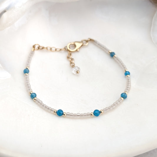 Blue Apatite Teal Waters Bracelet