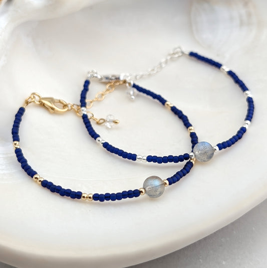 Labradorite Deep Sea Transformation Accent Bracelet