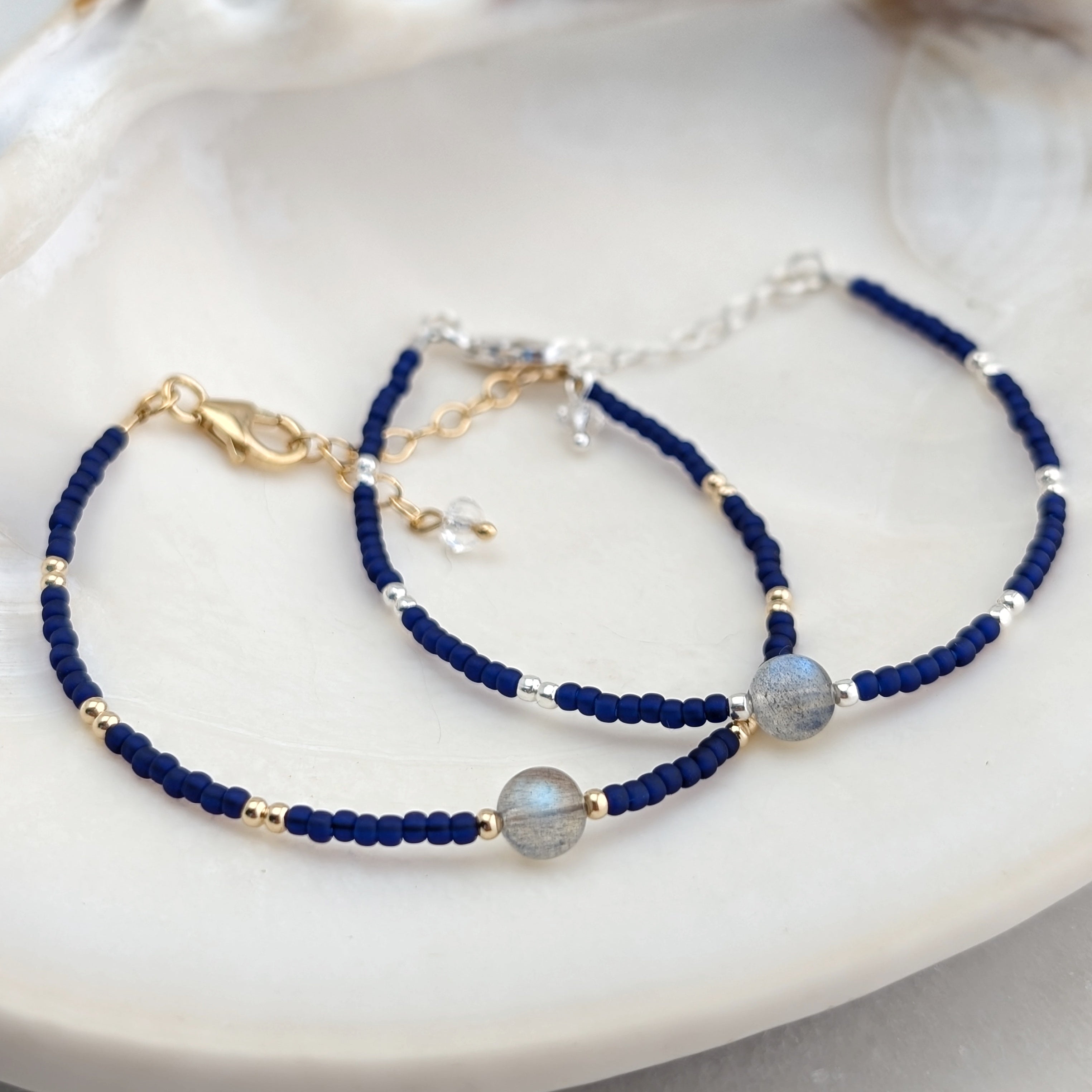 Labradorite Deep Sea Transformation Accent Bracelet