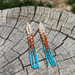 Glossy Southwest Wander Beaded Fringe Earrings