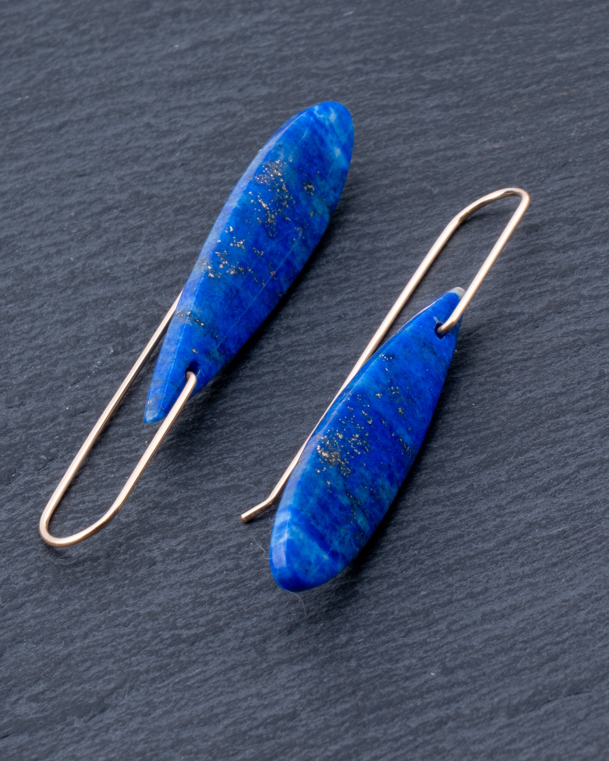Lapis Teardrop Dangles