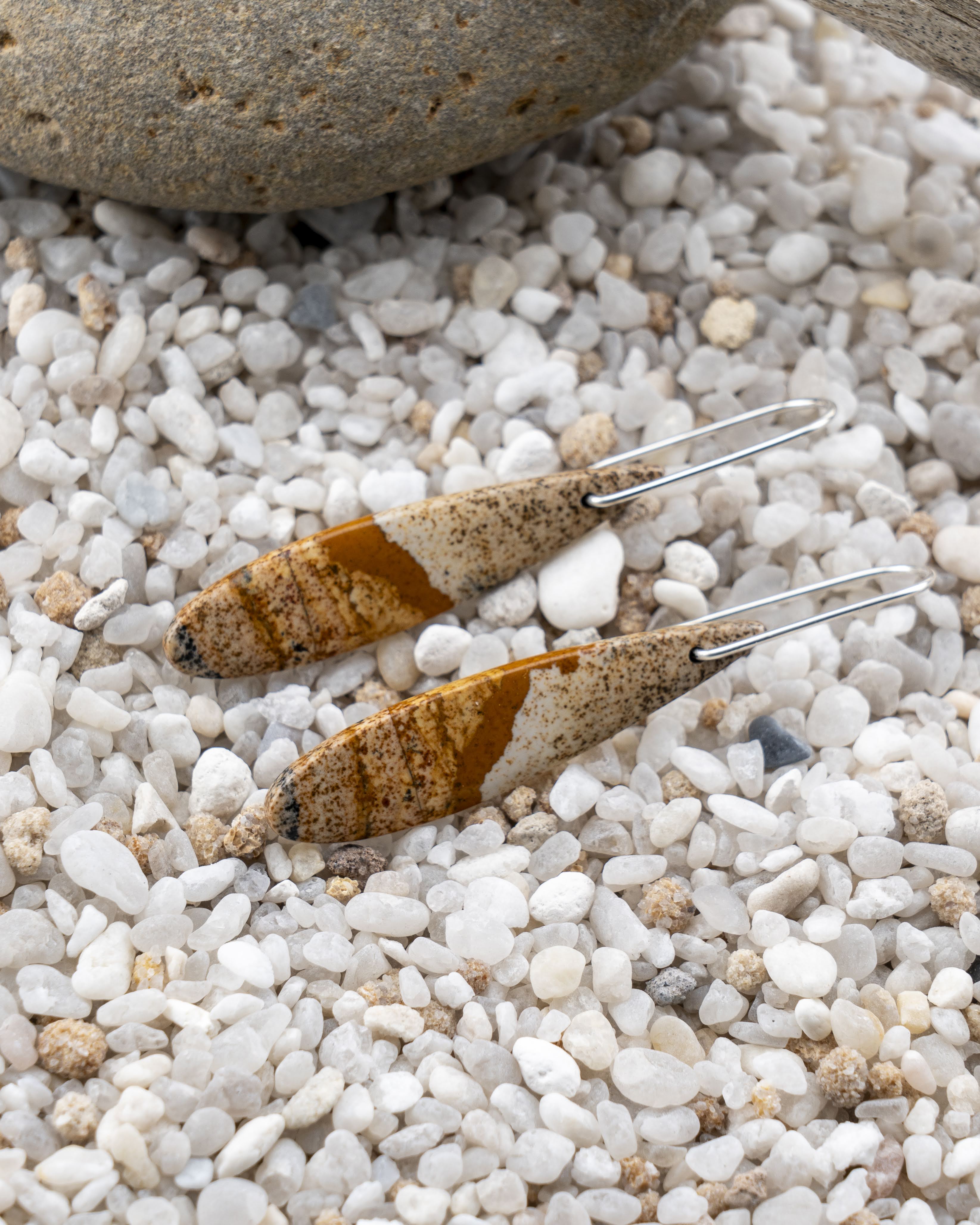 Desert Jasper Teardrop Dangles