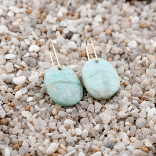 Madagascar Amazonite Freeform Dangles