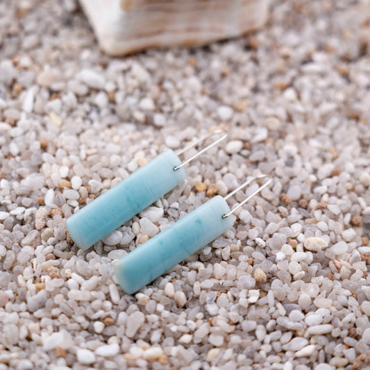 Brazilian Blue Amazonite Dangles