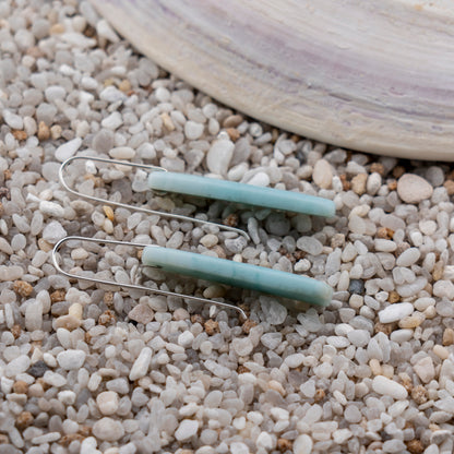 Brazilian Blue Amazonite Dangles