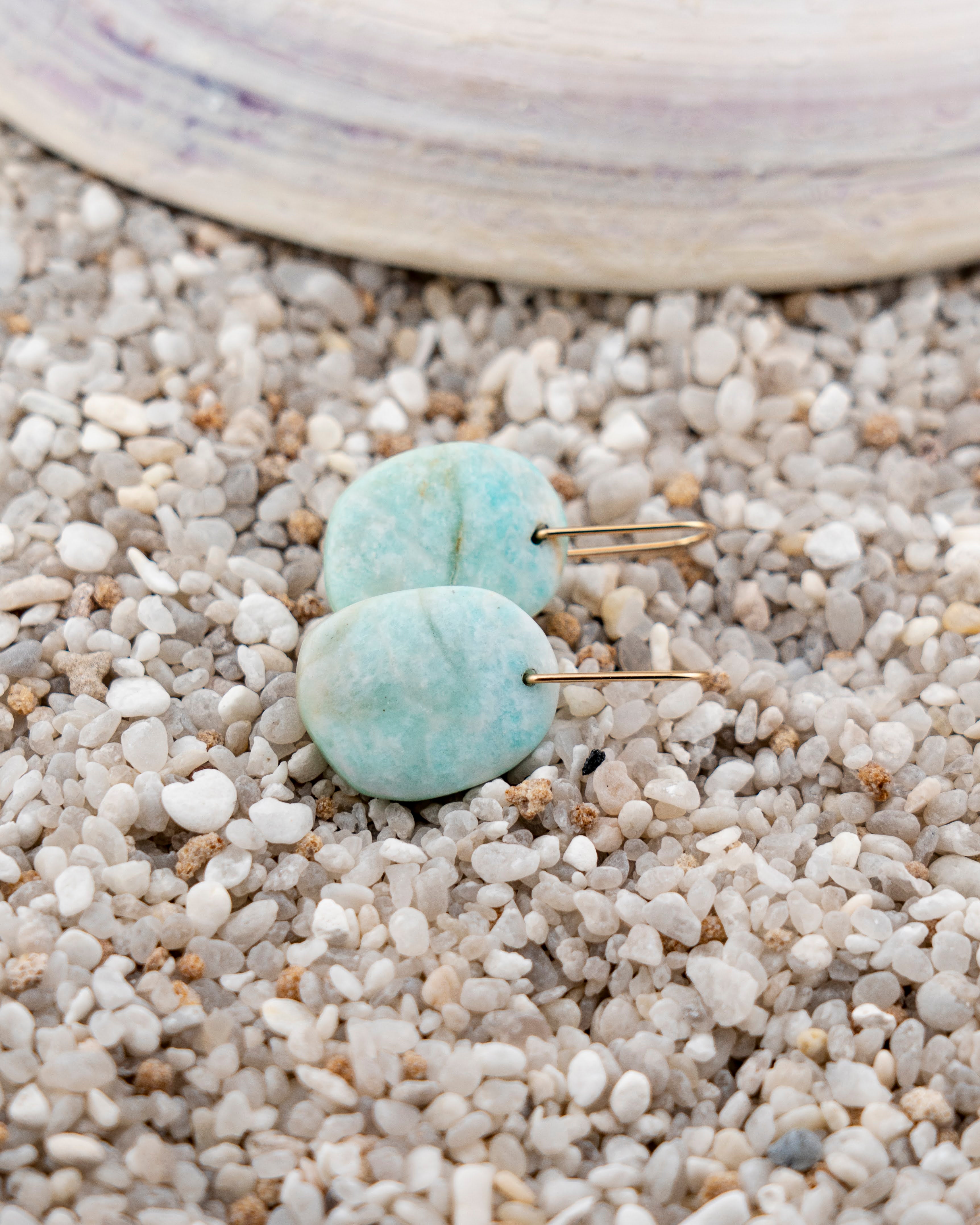 Madagascar Amazonite Freeform Dangles
