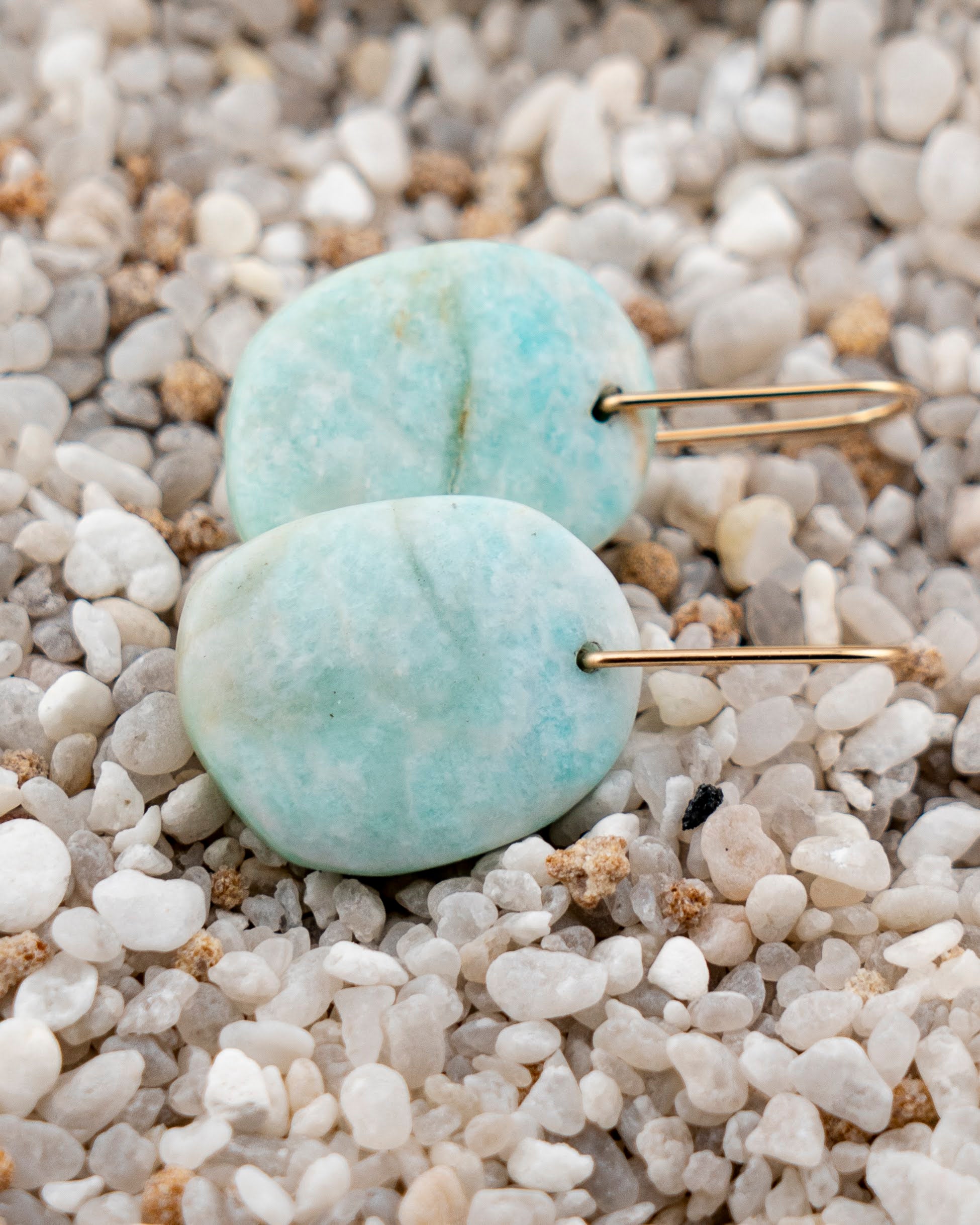 Madagascar Amazonite Freeform Dangles
