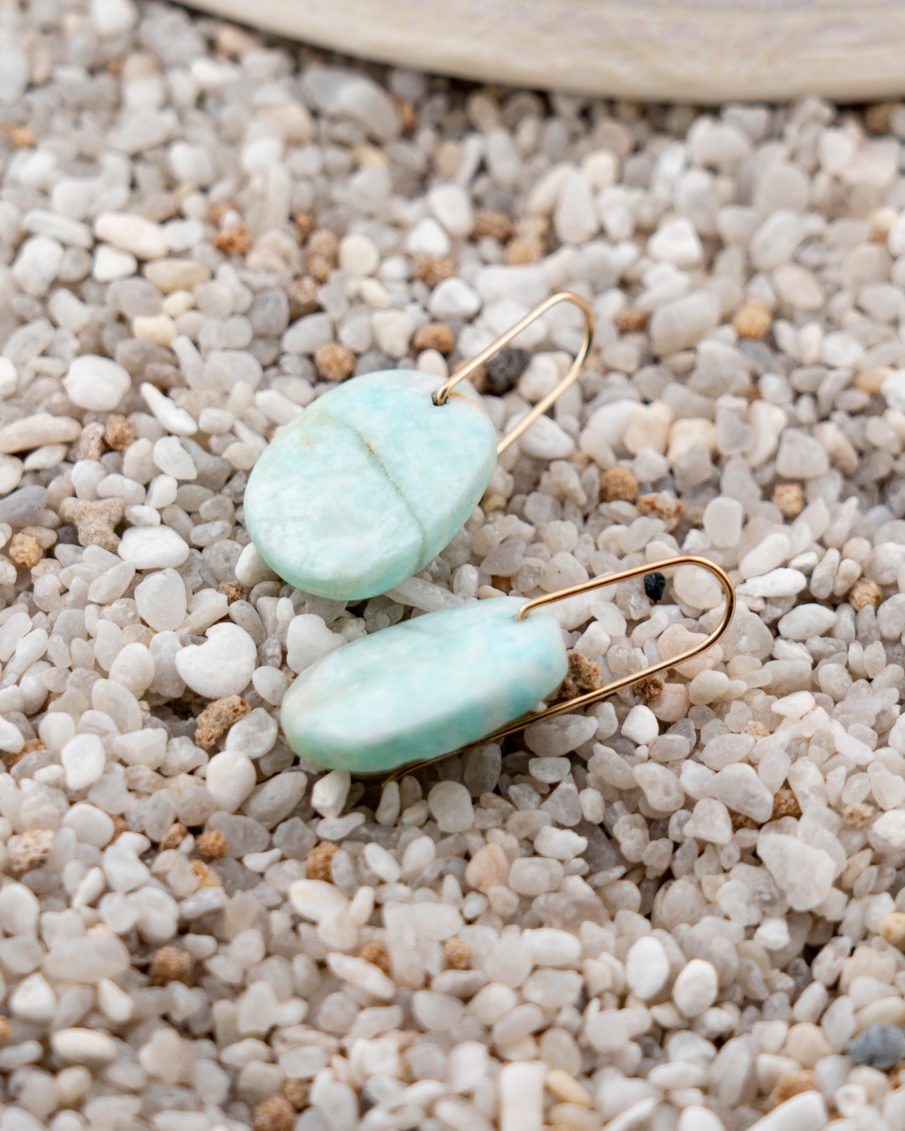 Madagascar Amazonite Freeform Dangles