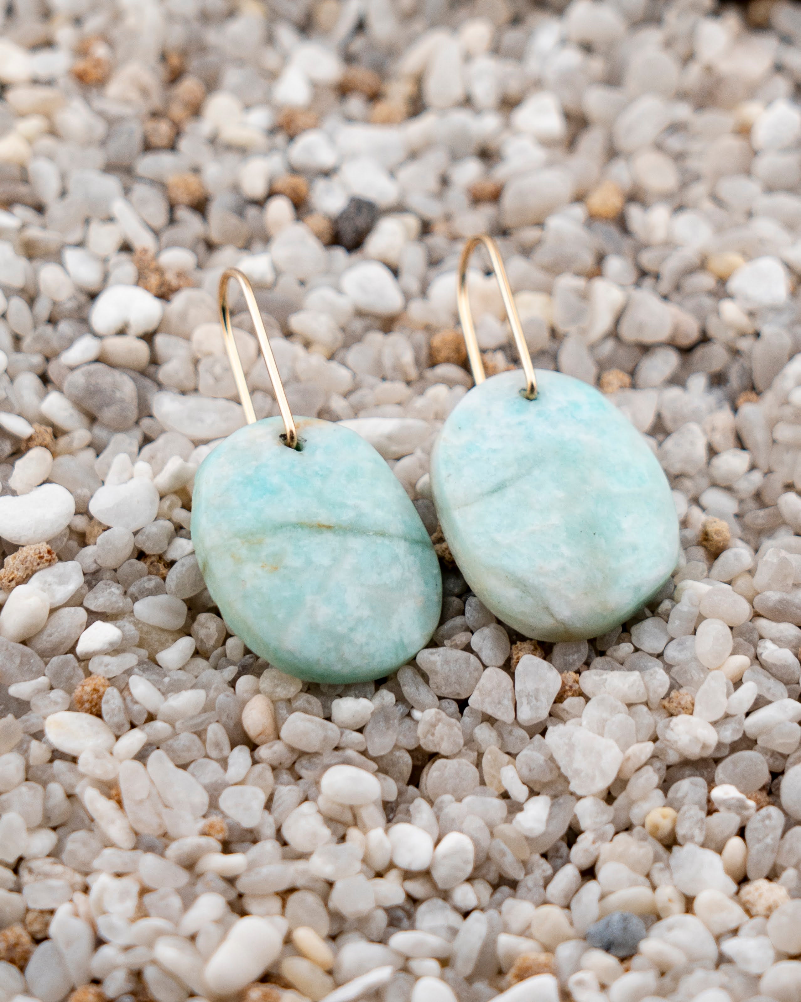 Madagascar Amazonite Freeform Dangles