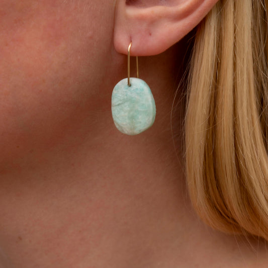 Madagascar Amazonite Freeform Dangles