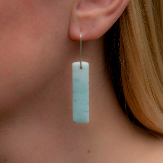 Brazilian Blue Amazonite Dangles