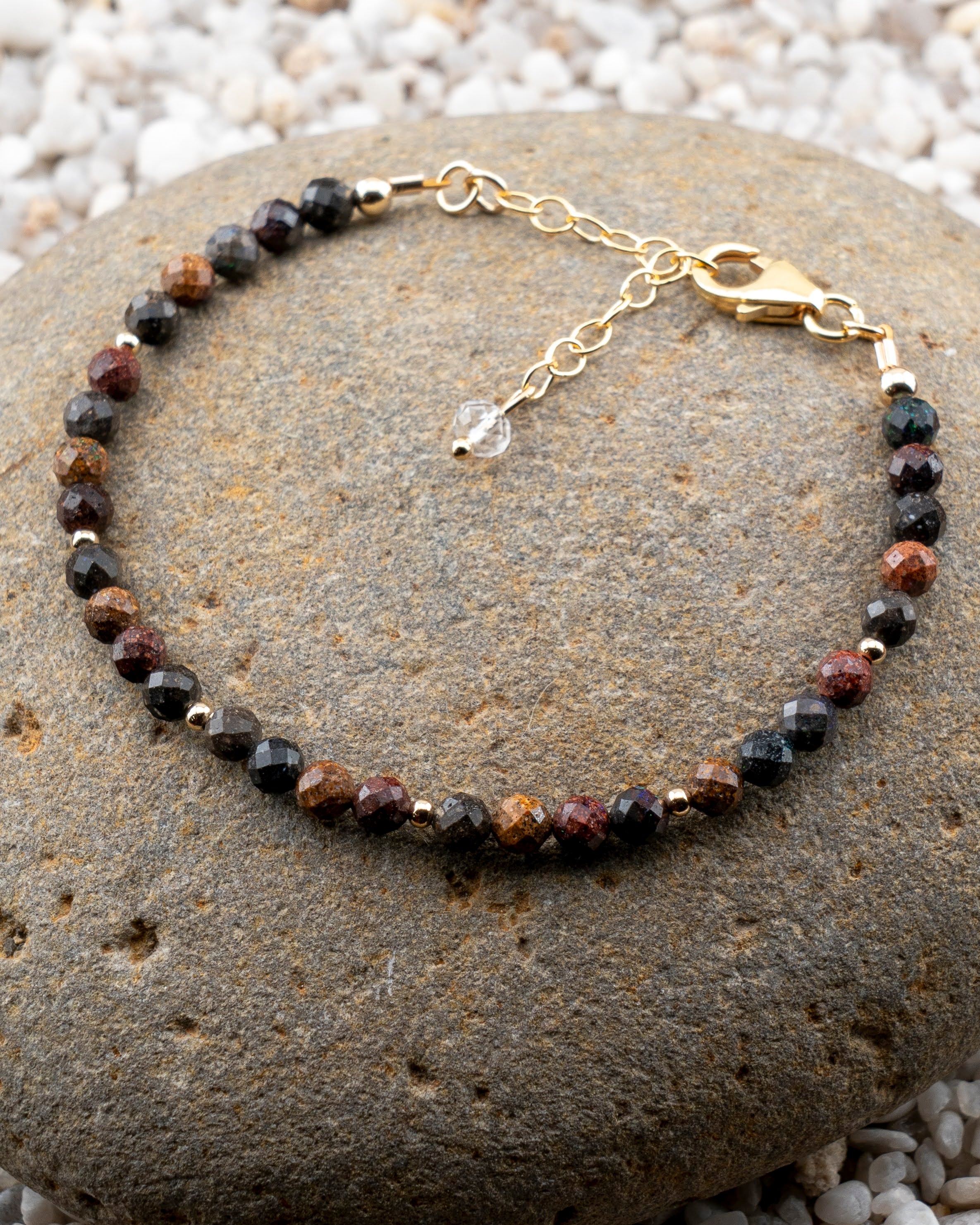 Fallen Leaves Black Opal Bracelet