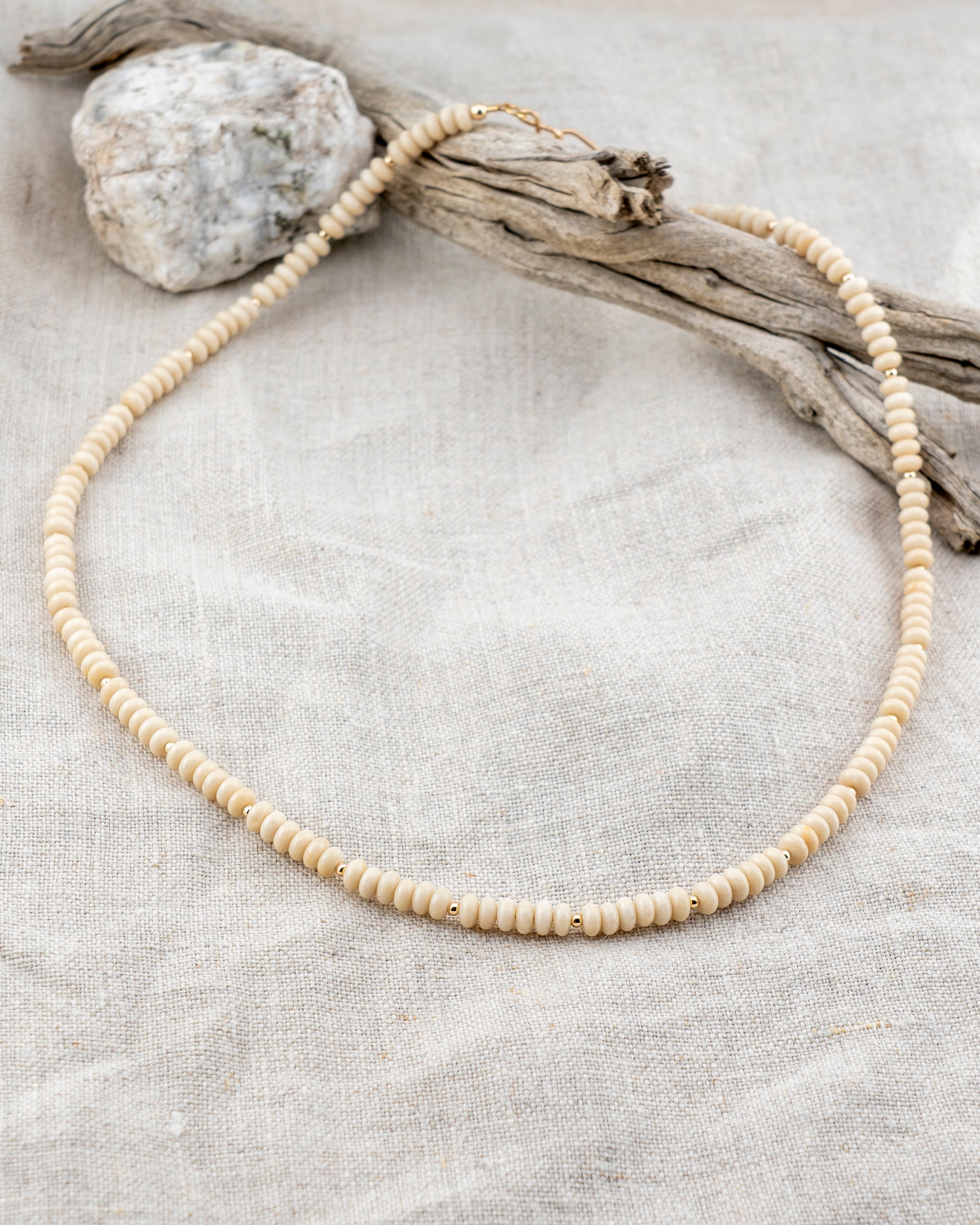 Sandswept Fossil Jasper Necklace