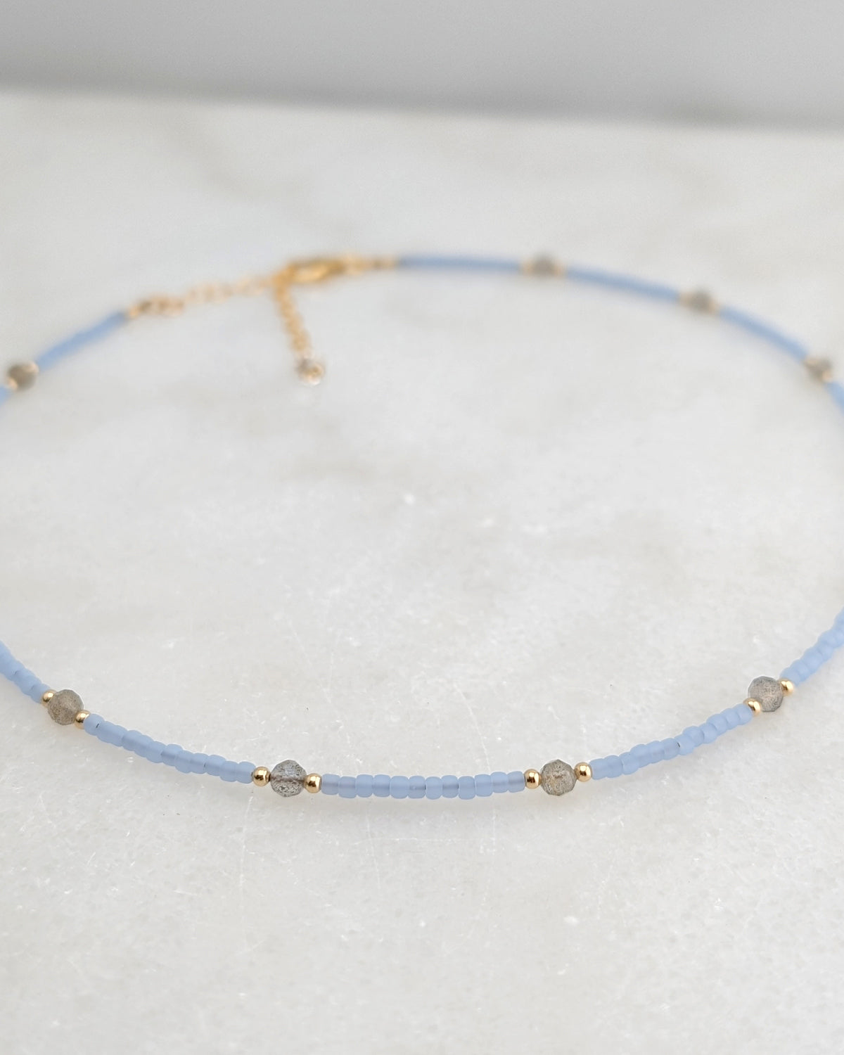 Labradorite Saltwater Surf Necklace