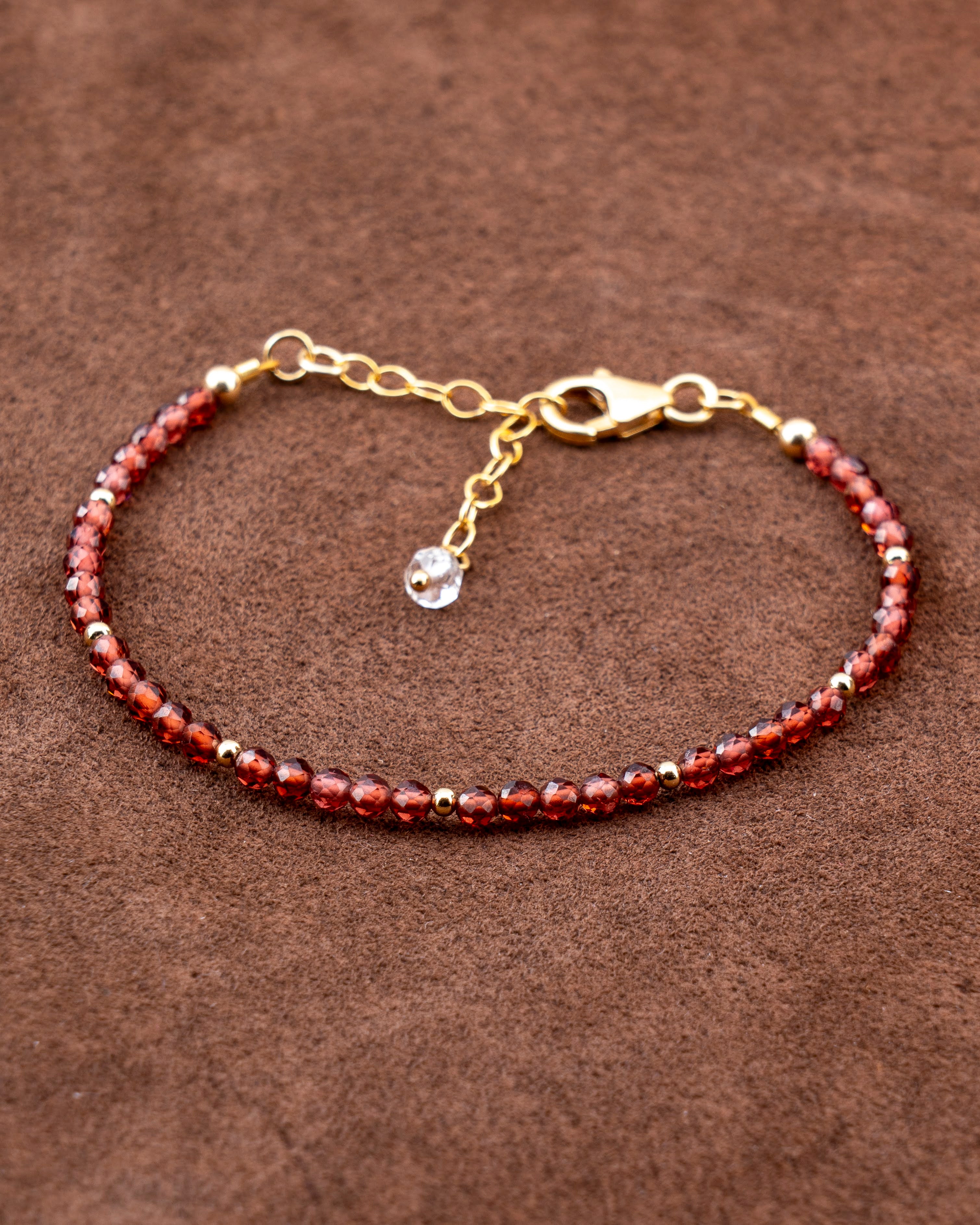 Noir Mauve Garnet Bracelet