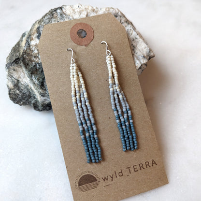 Northern Tides Short Beaded Fringe Earrings