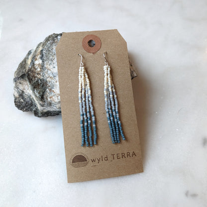 Northern Tides Short Beaded Fringe Earrings