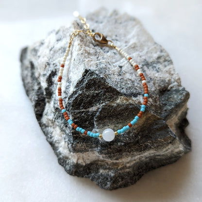 Southwest Wanderer Moonstone Fade Bracelet