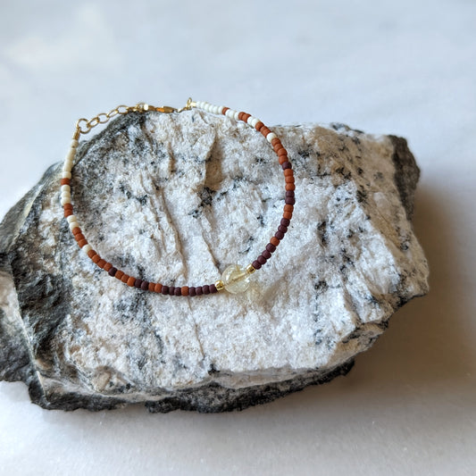 Autumn Abundance Faded Citrine Accent Bracelet