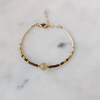 Neutral Citrine Fade Bracelet