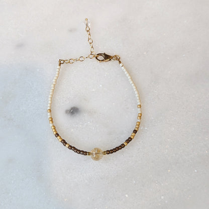 Neutral Citrine Fade Bracelet