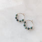 Gold Filled Mini African Turquoise Hoops