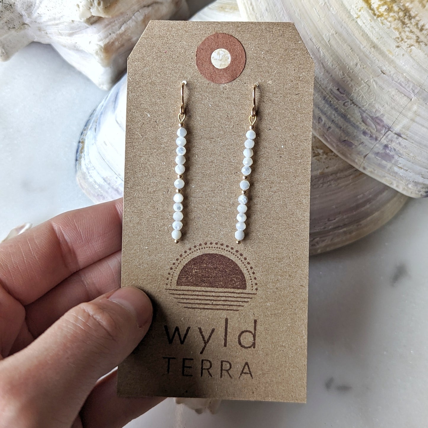 Mother of Pearl Gemstone Dangles