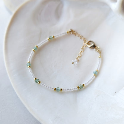 Aqua Green Apatite Seaside Bracelet