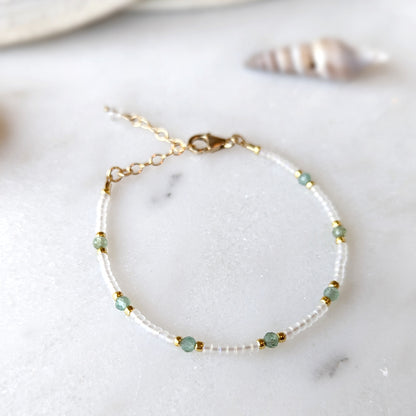 Aqua Green Apatite Seaside Bracelet