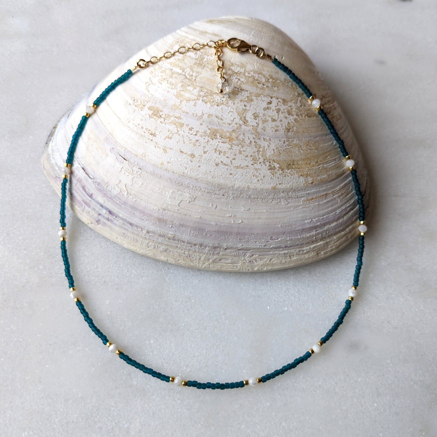 Mother of Pearl Deep Sea Necklace