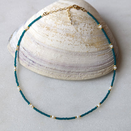 Mother of Pearl Deep Sea Necklace
