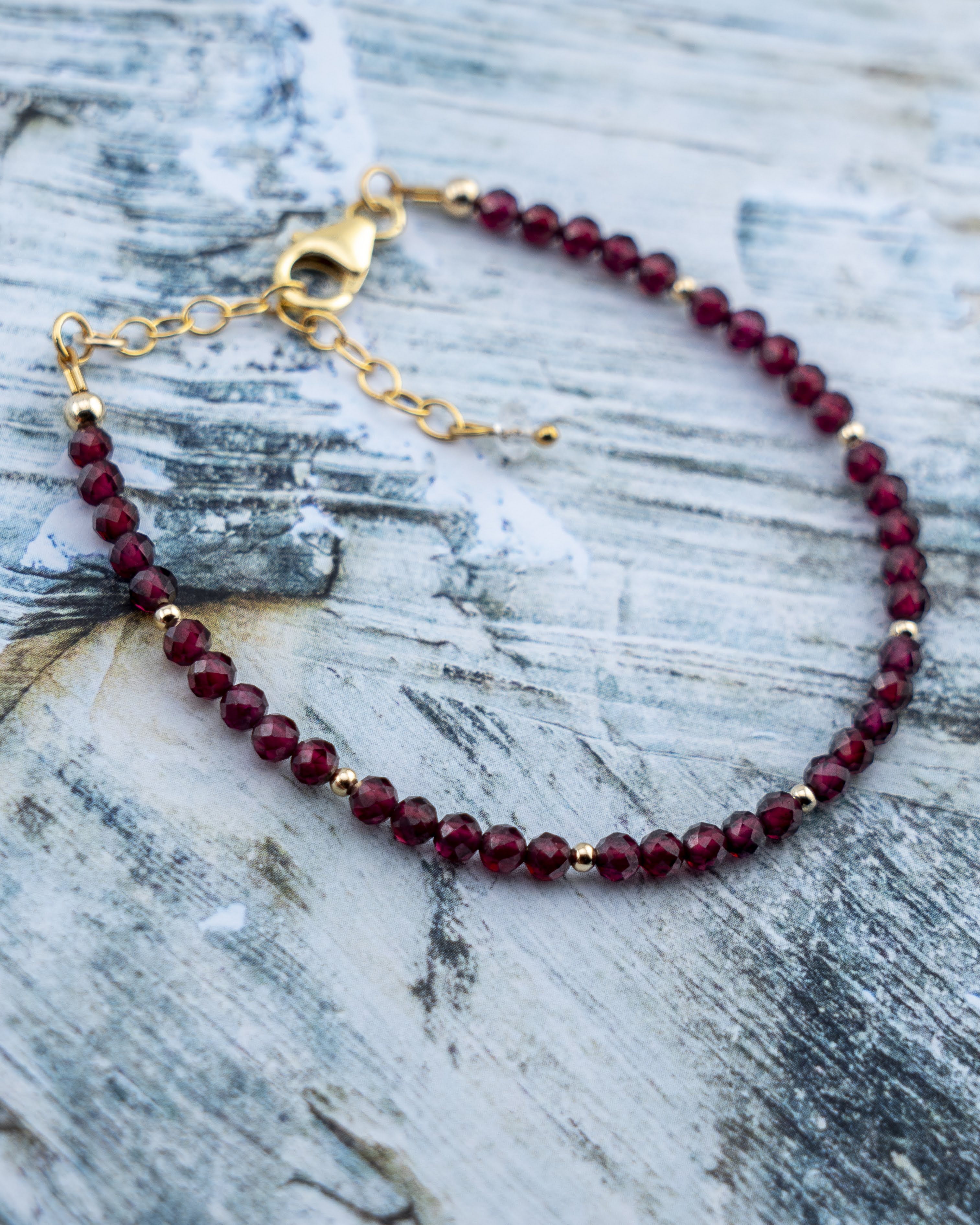 Twilight Syrah Red Garnet Bracelet