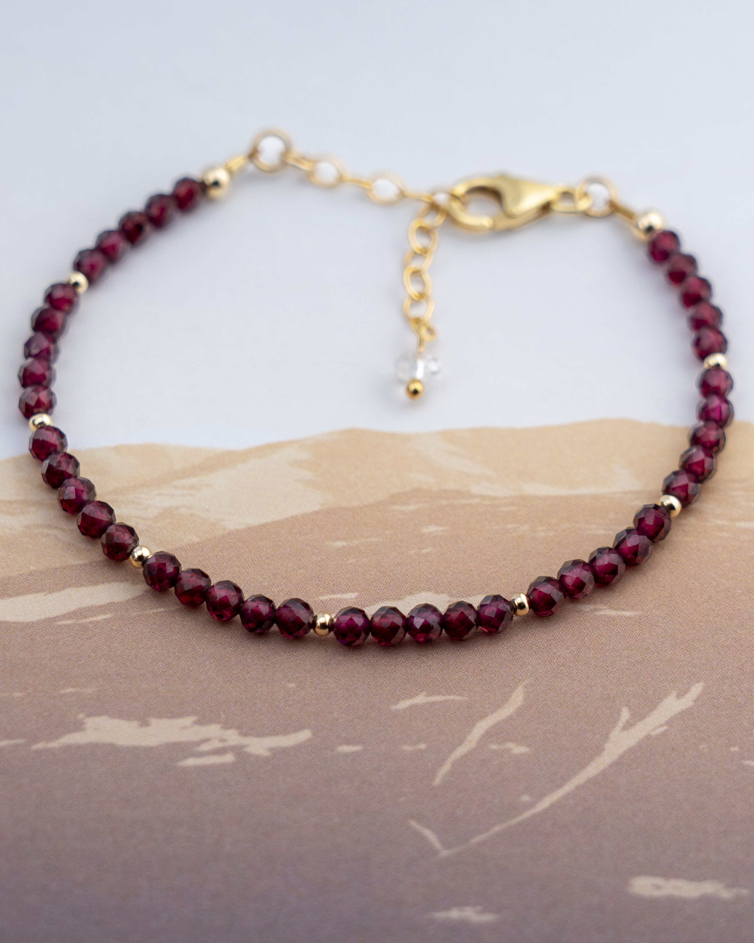 Twilight Syrah Red Garnet Bracelet