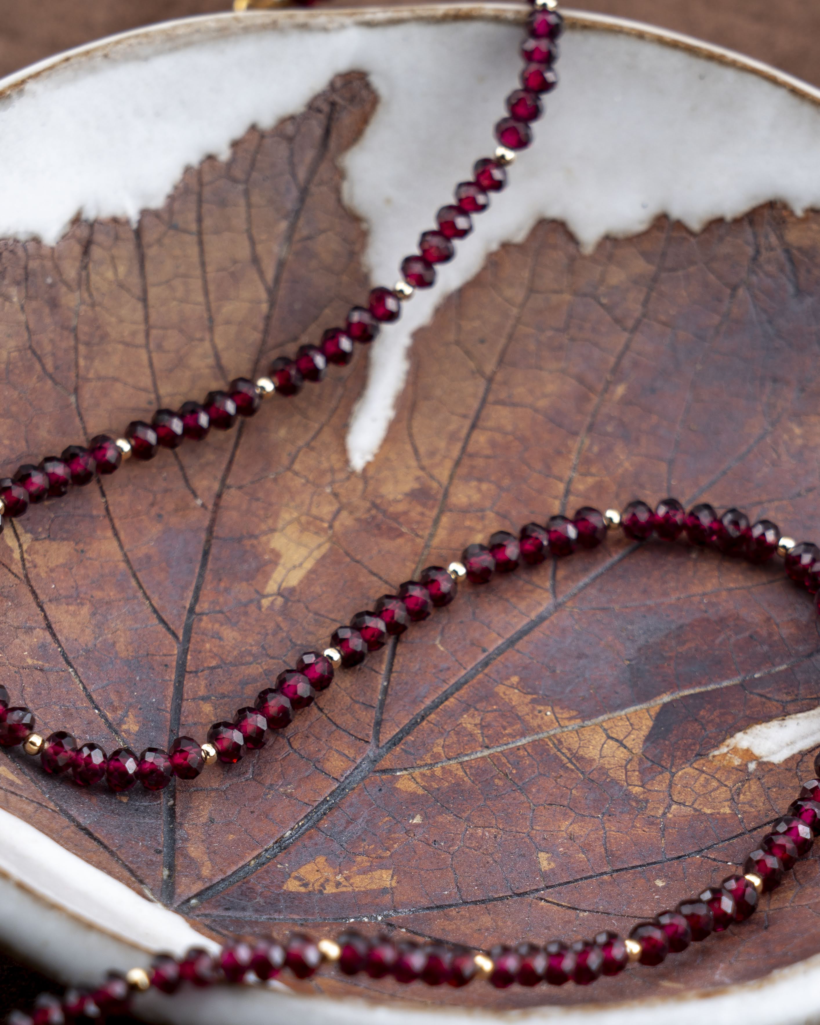 Twilight Syrah Red Garnet Necklace