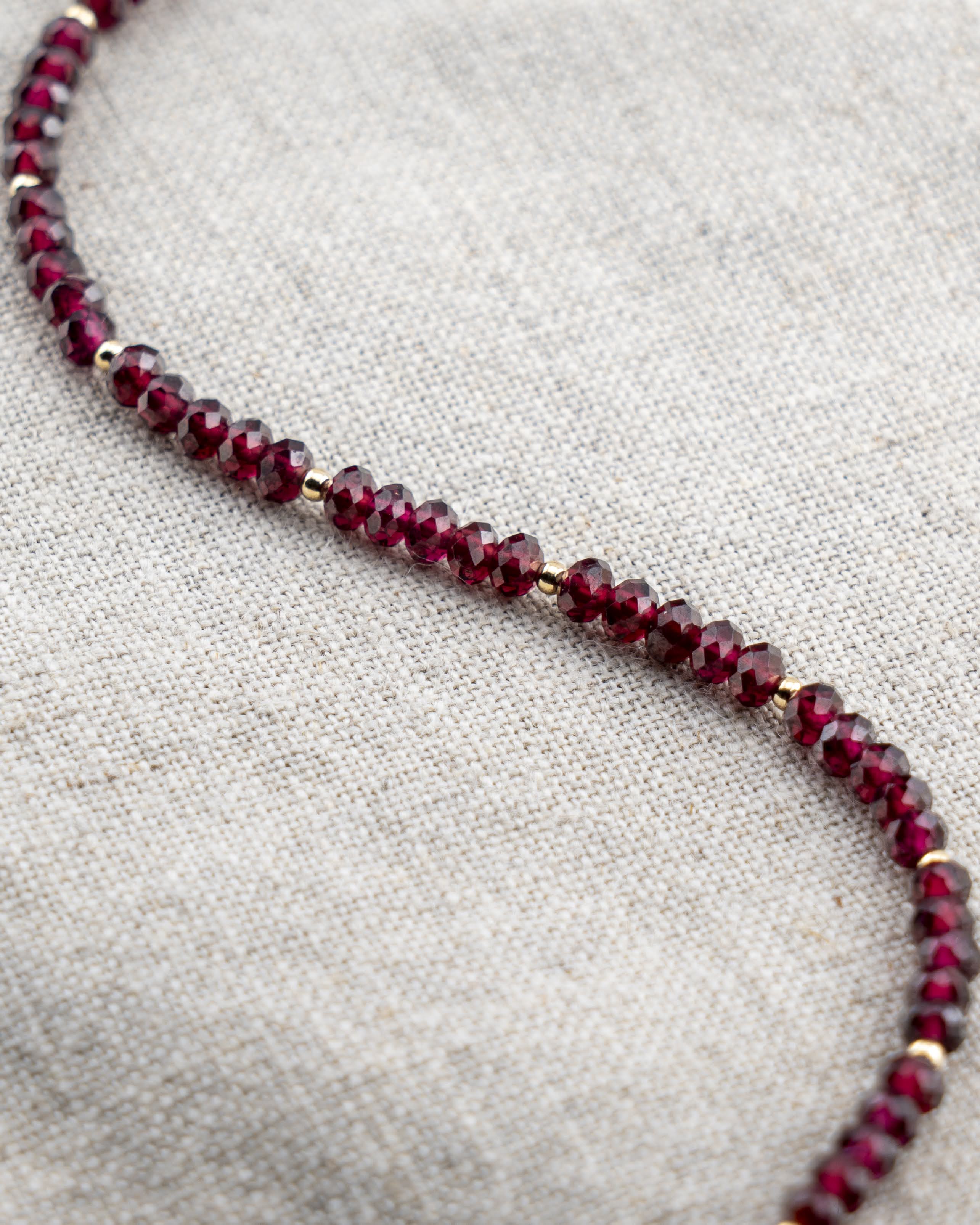 Twilight Syrah Red Garnet Necklace