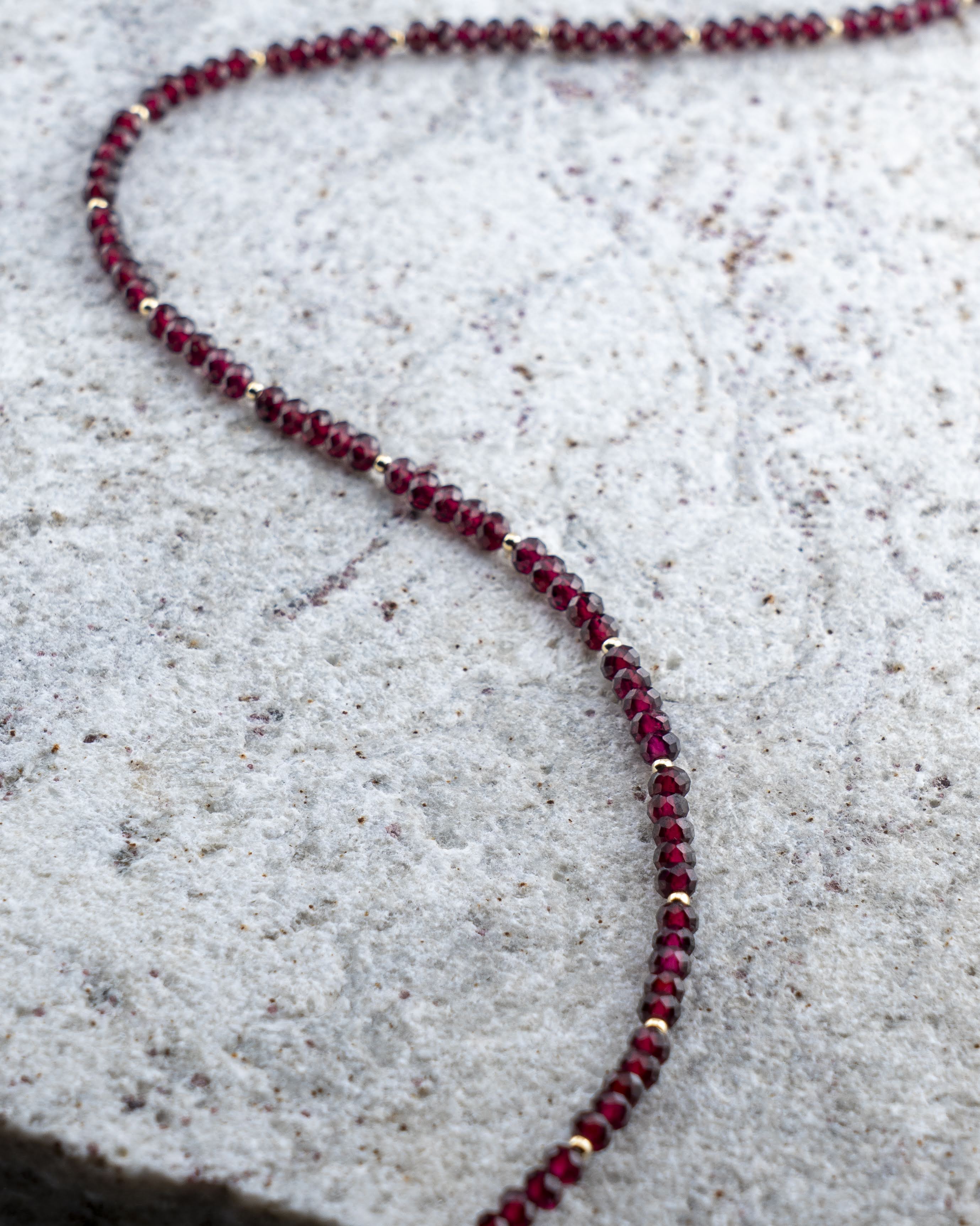 Twilight Syrah Red Garnet Necklace