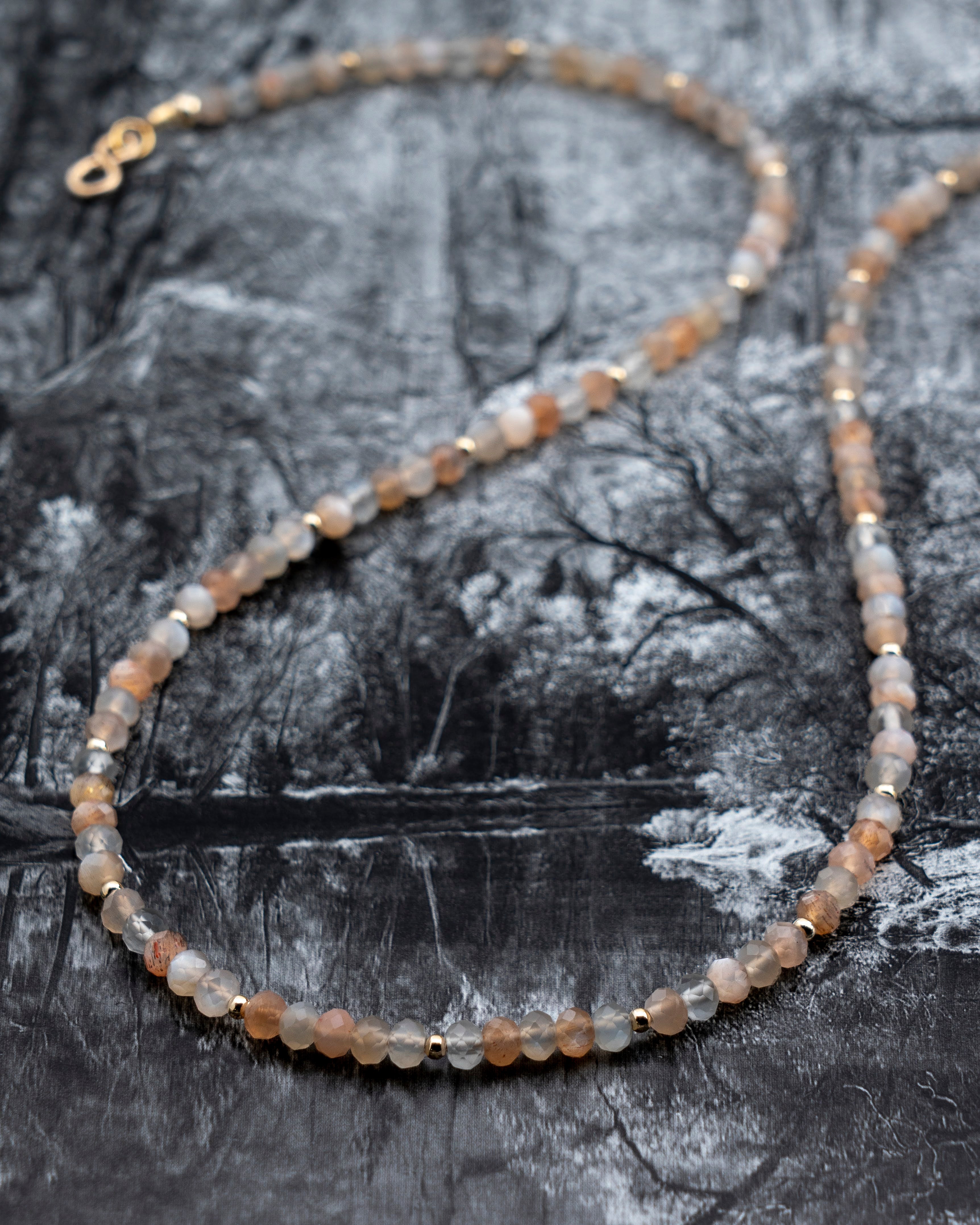 Autumn Moon Moonstone Necklace