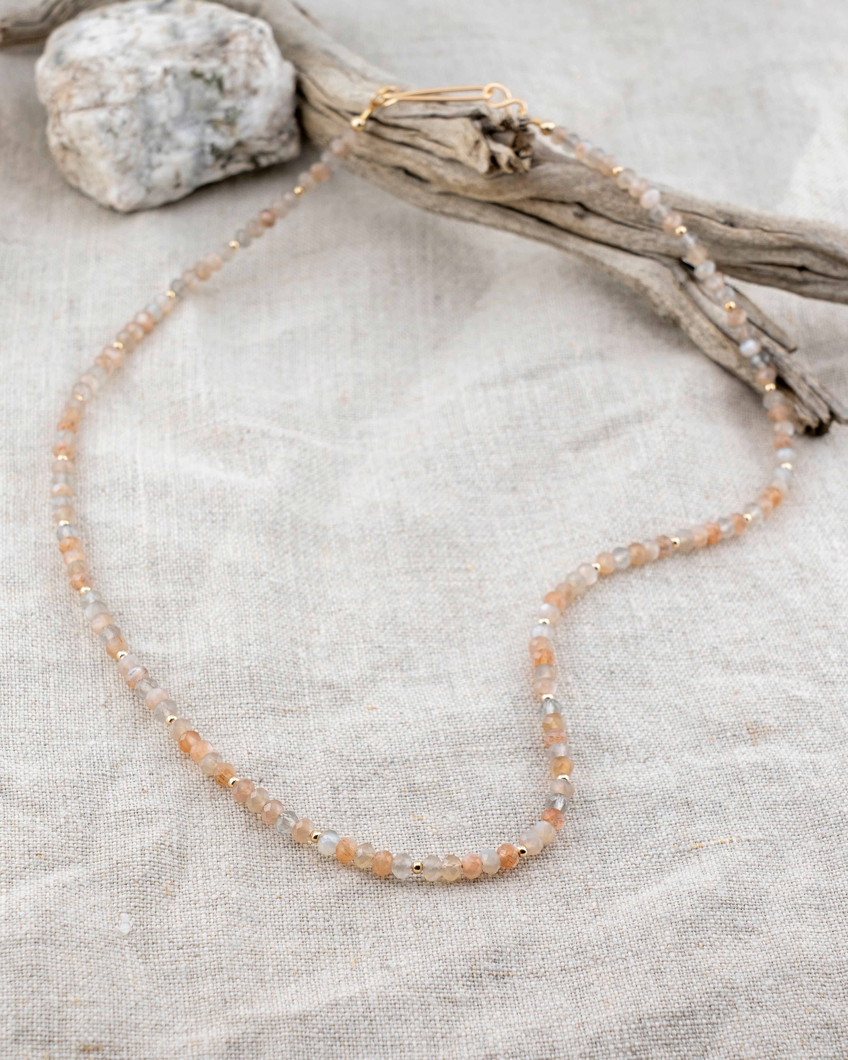 Autumn Moon Moonstone Necklace