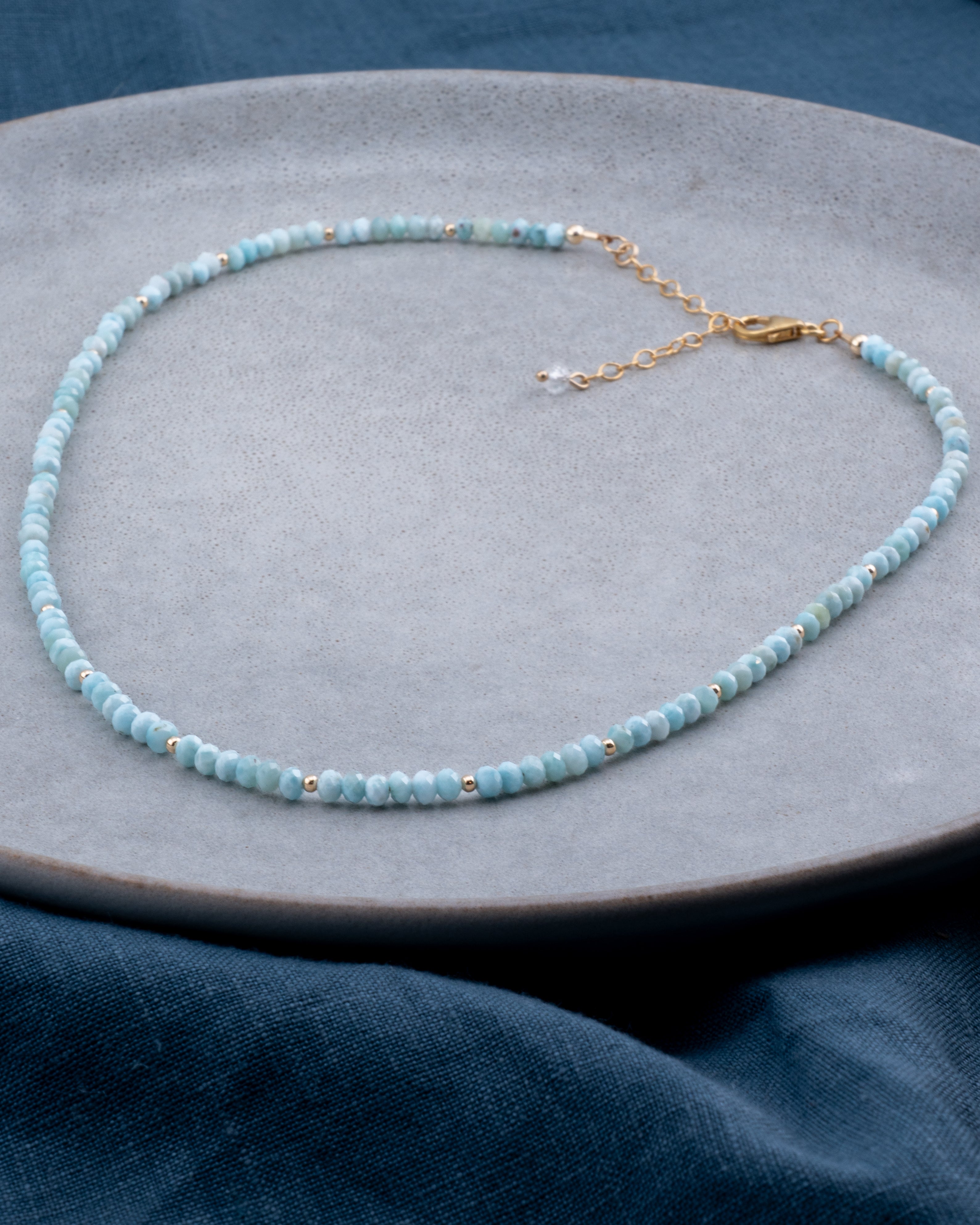 Tidal Reverie Larimar Necklace