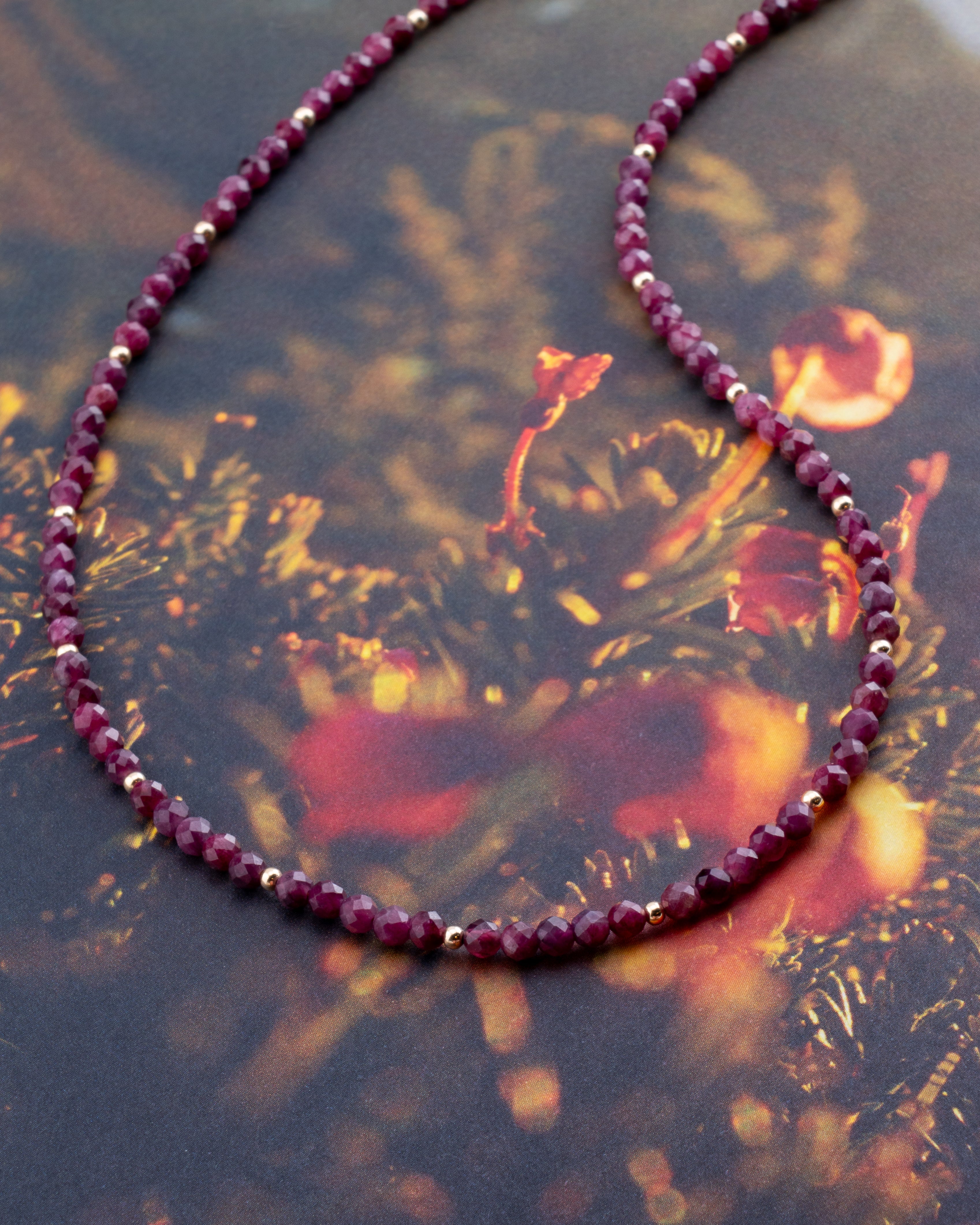 Velvet Twilight Rubellite Tourmaline Necklace