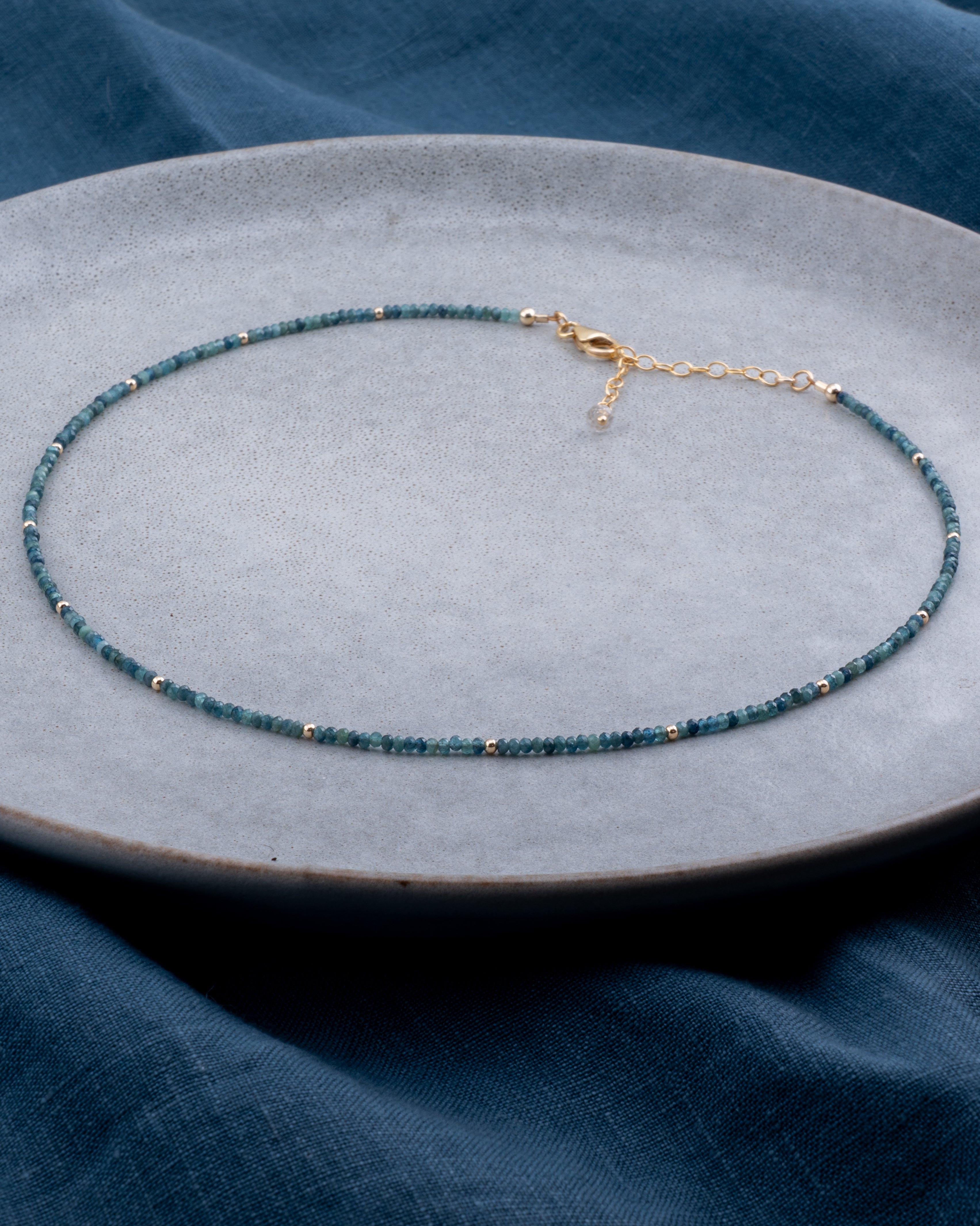 Ocean Gradient Paraiba Blue Tourmaline Necklace