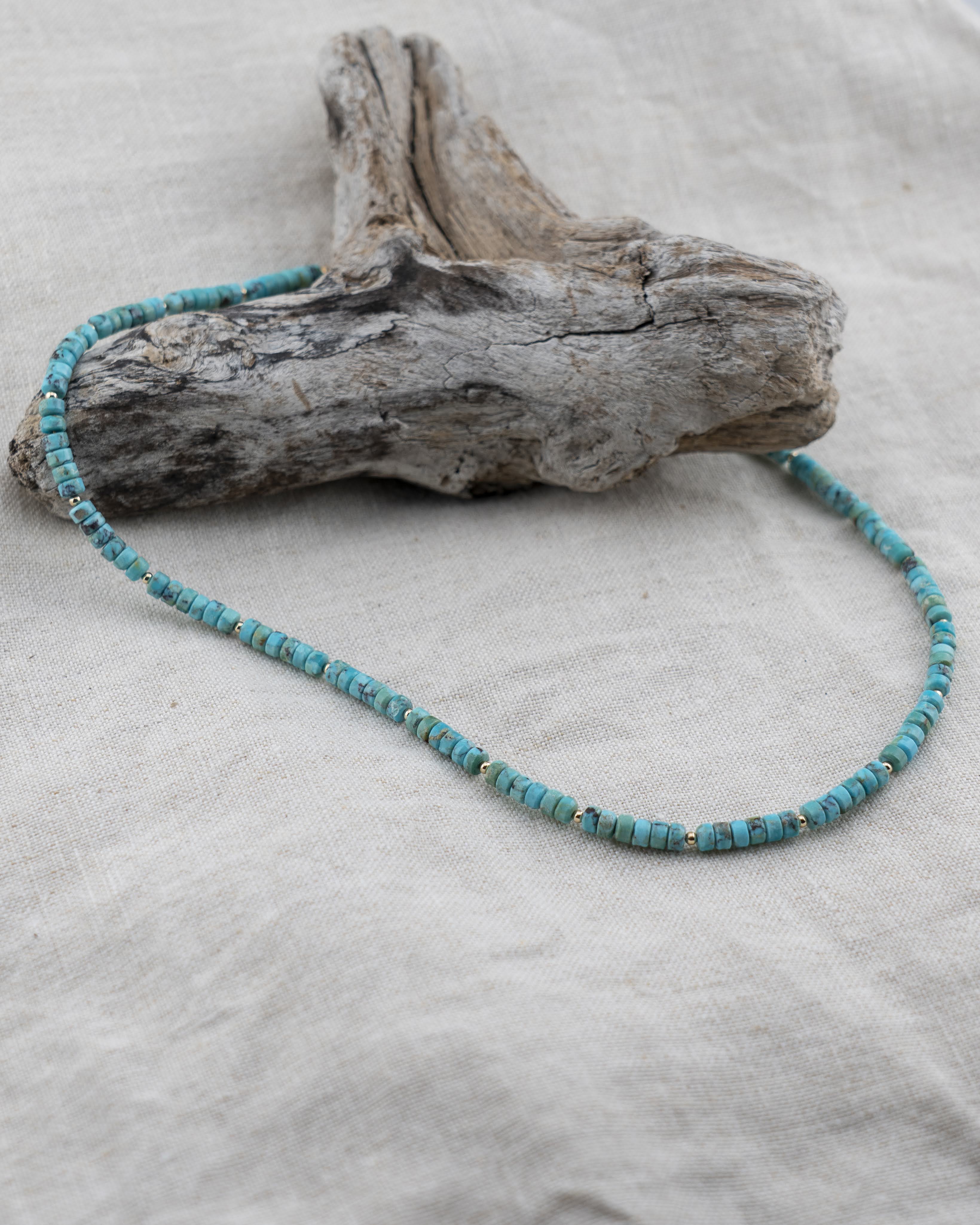Azure Mesa Turquoise Heishi Necklace