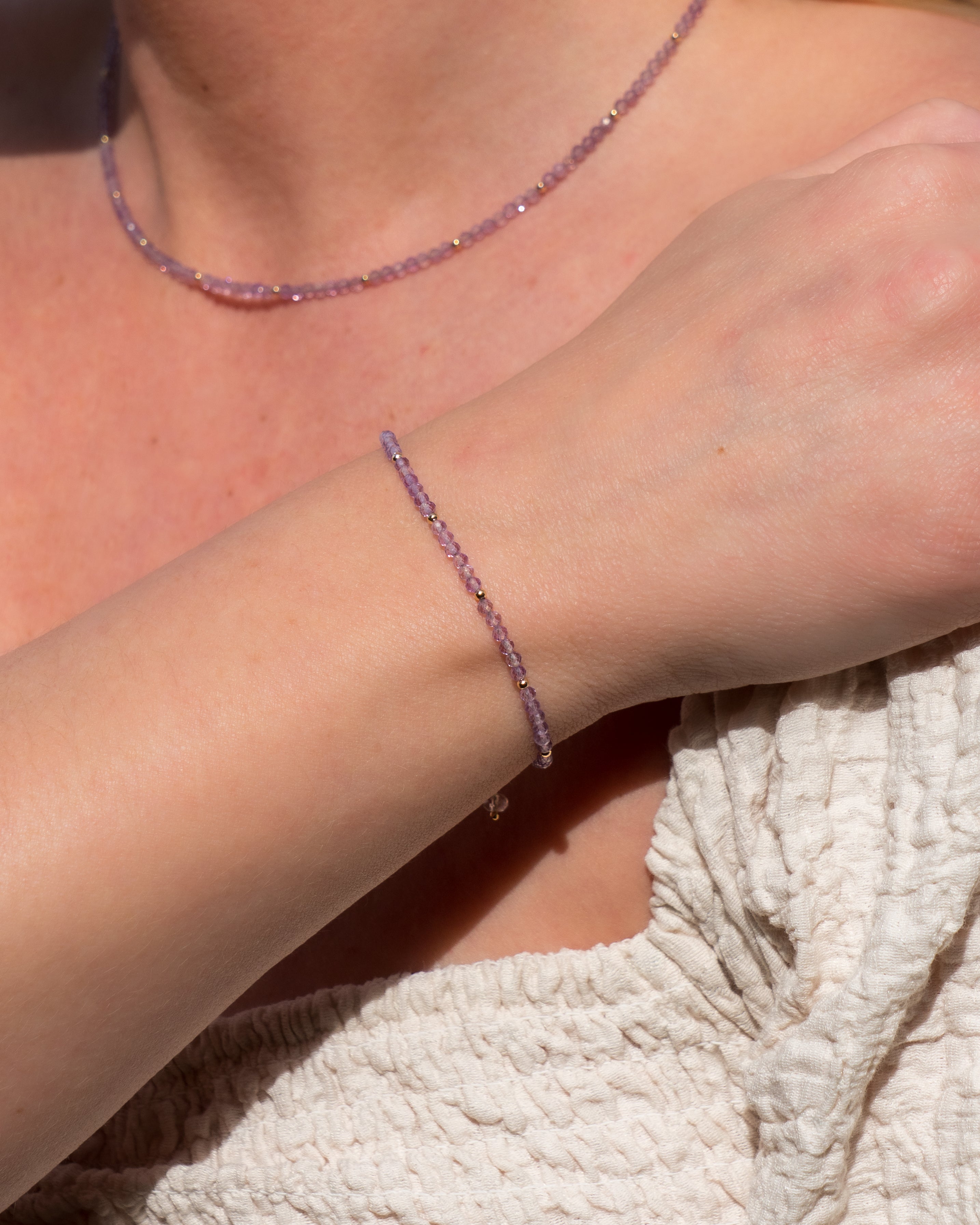 Misty Meadow Lilac Amethyst Bracelet
