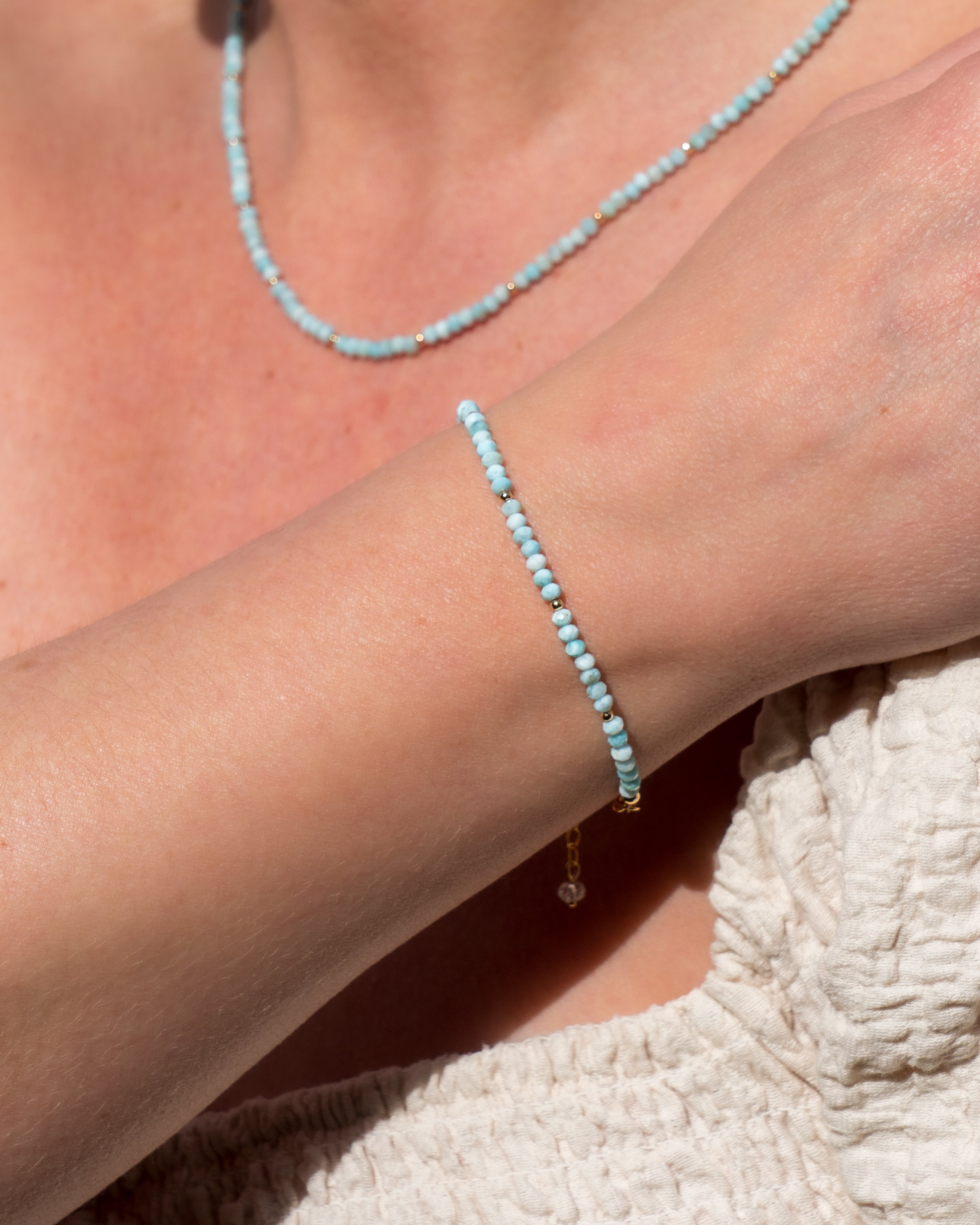 Tidal Reverie Larimar Bracelet