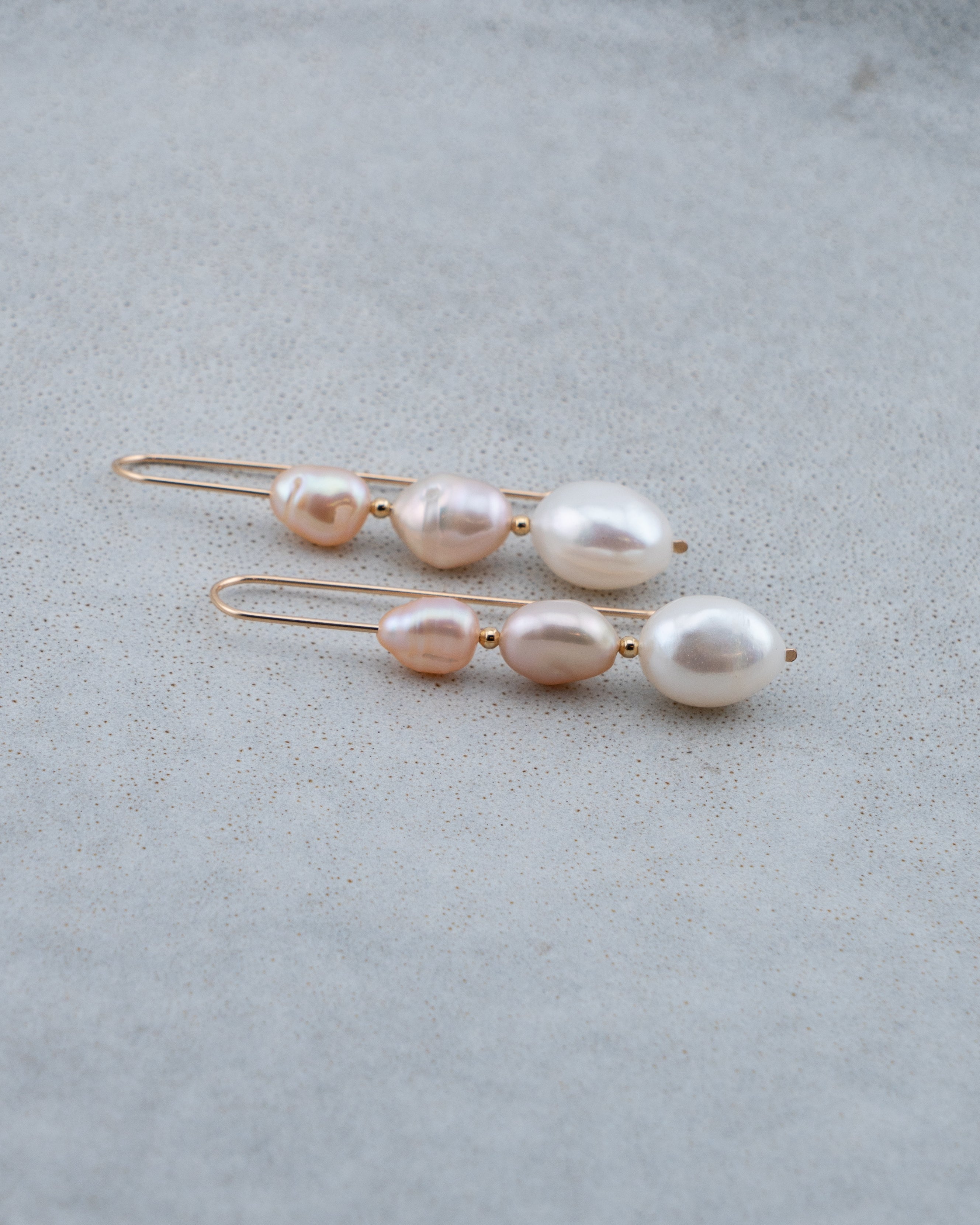 Three Tides Pearl Earrings