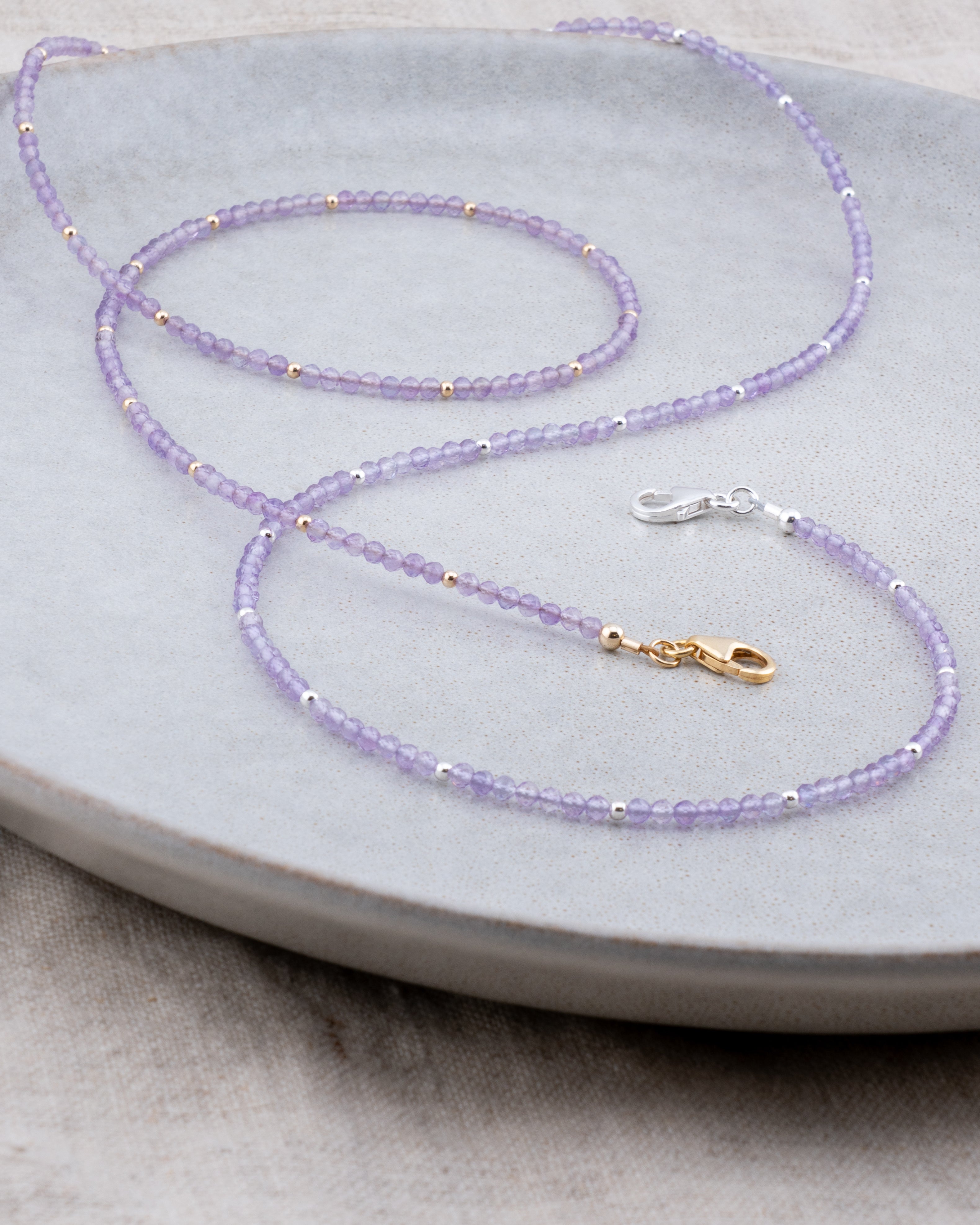 Misty Meadow Lilac Amethyst Necklace