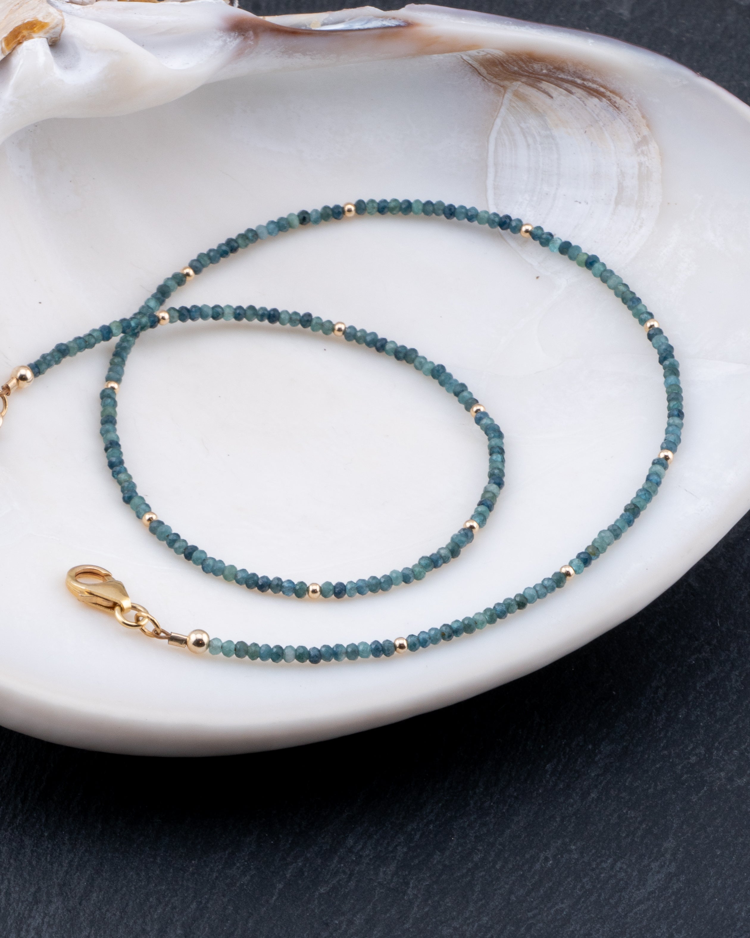 Ocean Gradient Paraiba Blue Tourmaline Necklace