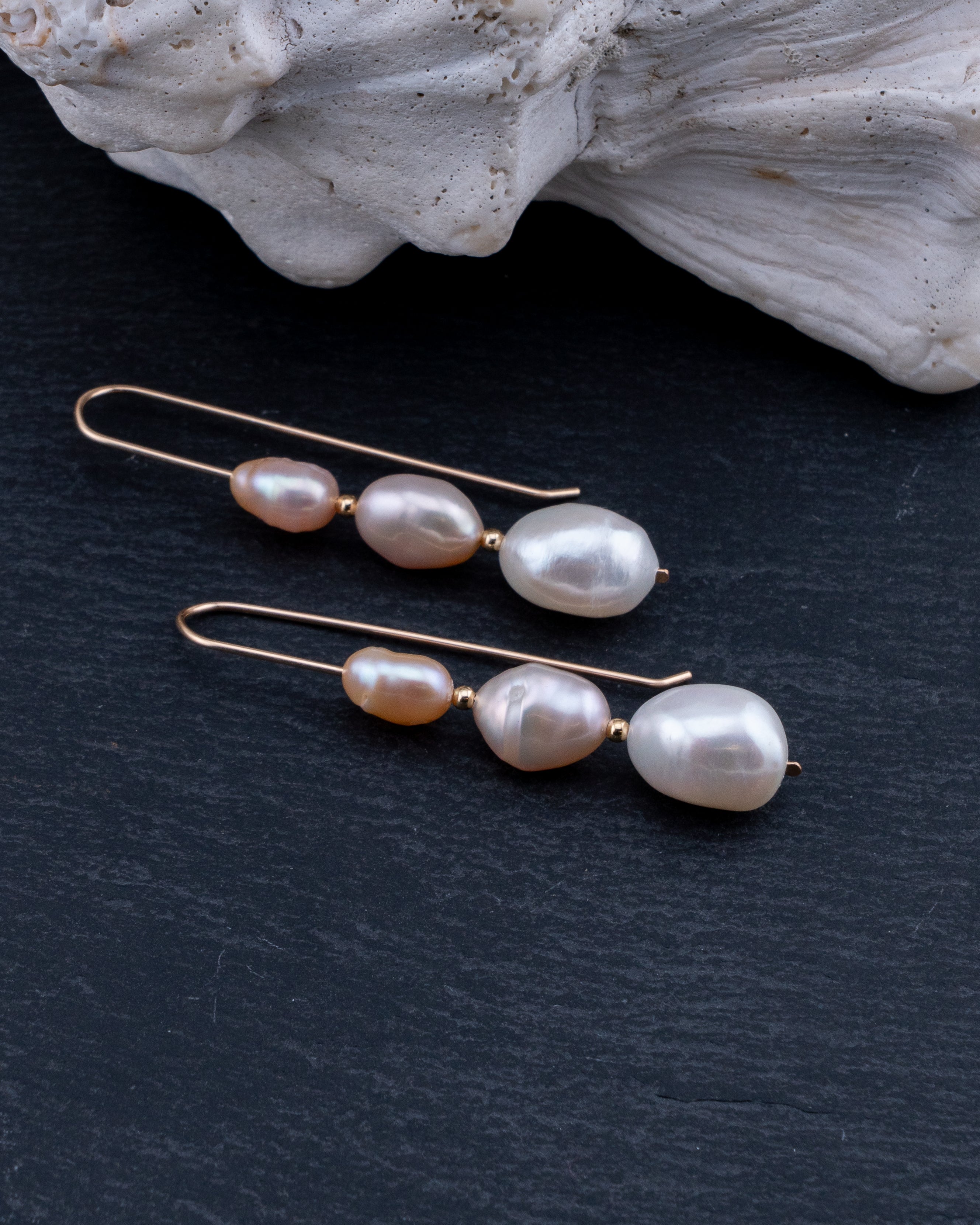 Three Tides Pearl Earrings