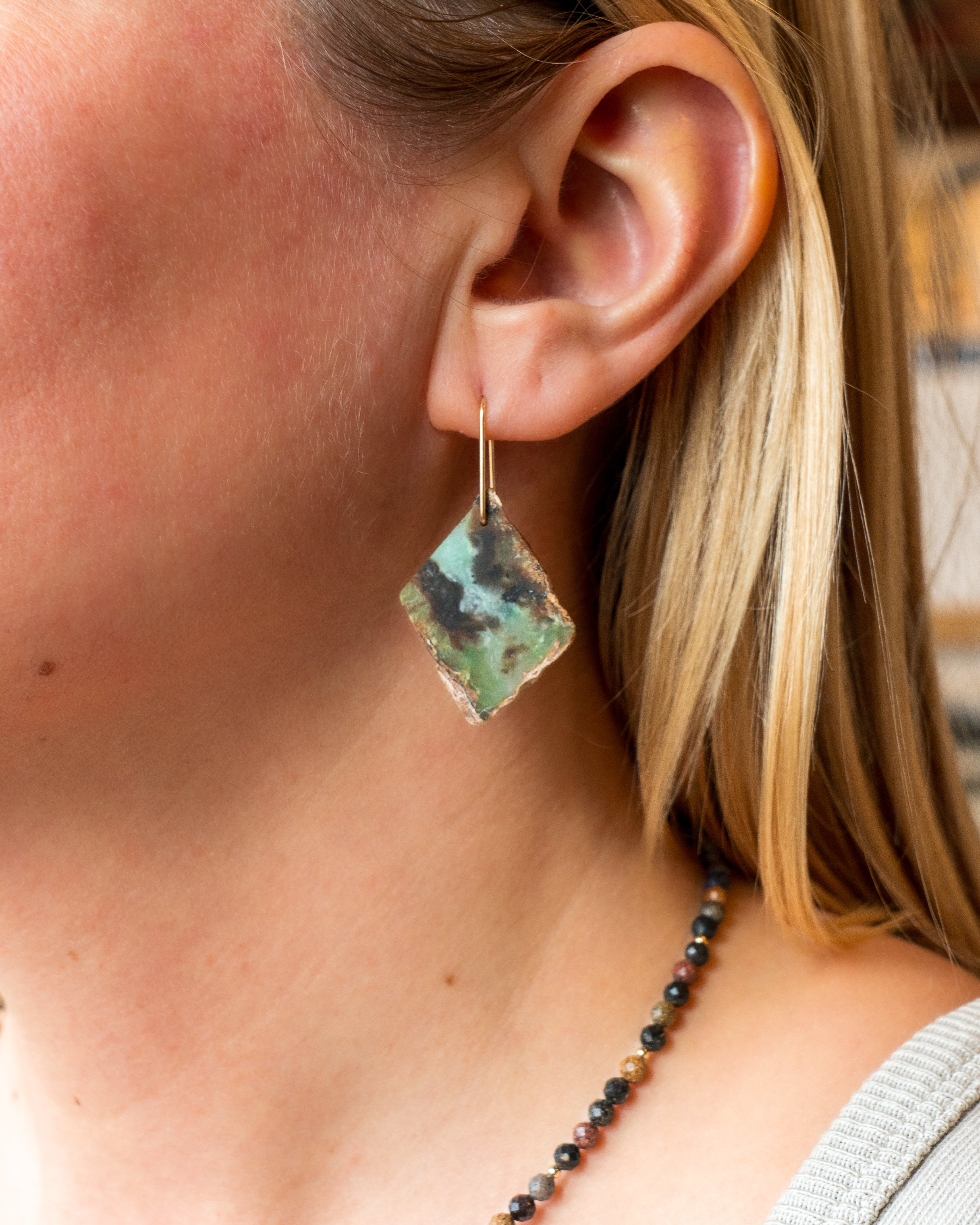 Australian Chrysoprase Dangles