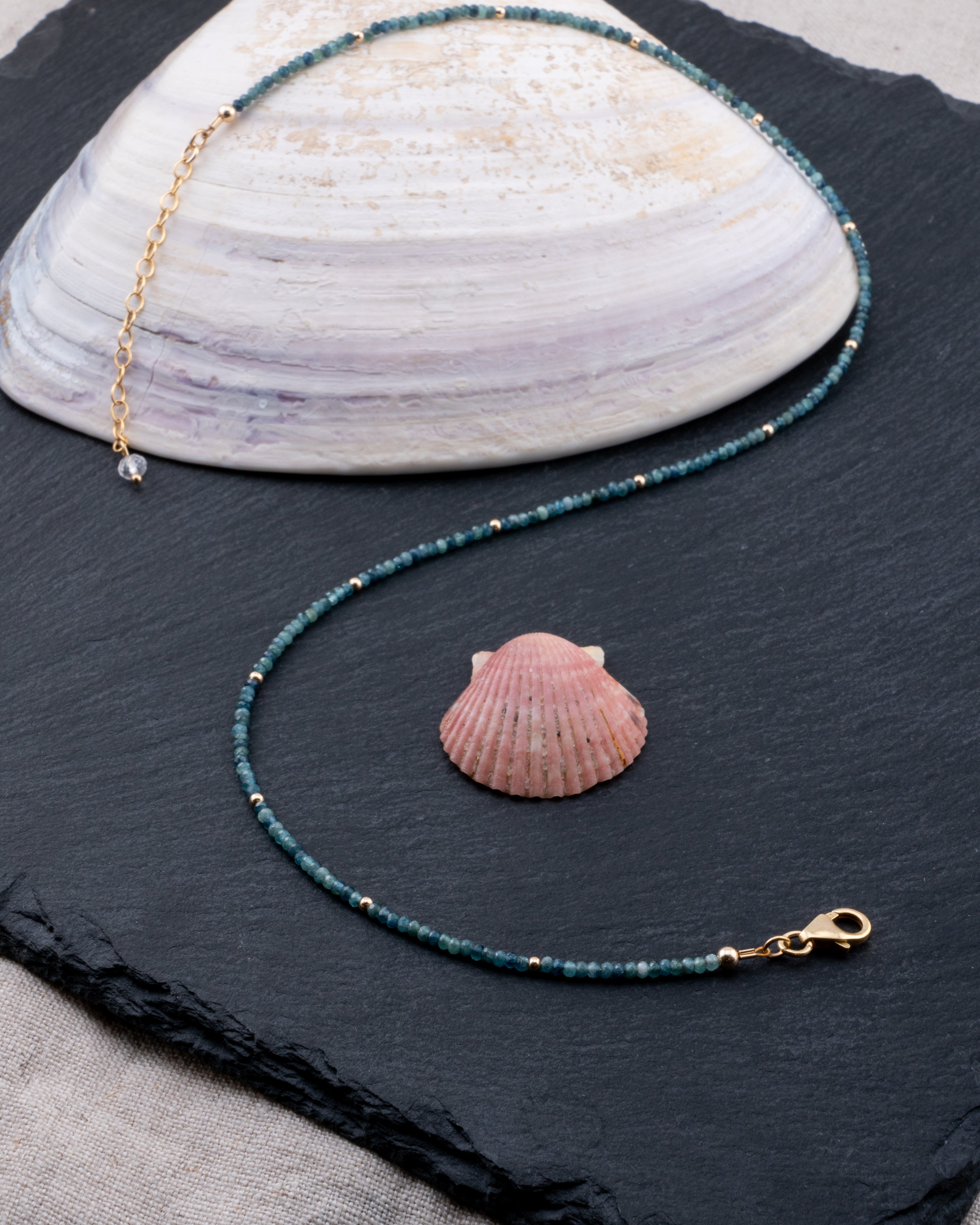Ocean Gradient Paraiba Blue Tourmaline Necklace